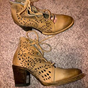 Miss Macie leather cut out booties.  Size 8.5
